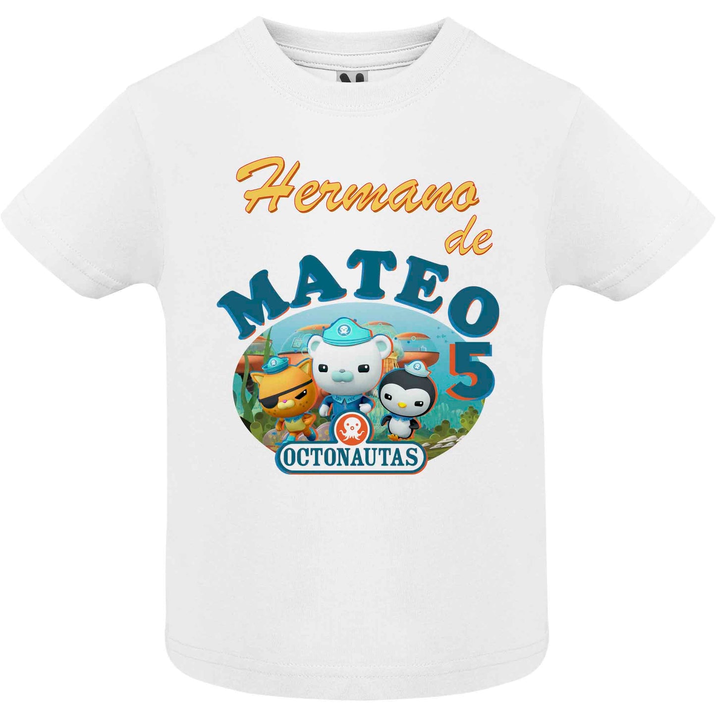 Camiseta cumpleaños Los Octonautas personalizada