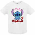Camiseta cumpleaños Stitch personalizada