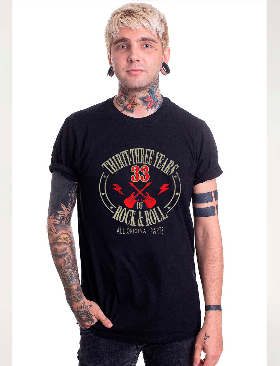 Camiseta personalizada cumpleaños Rock & Roll