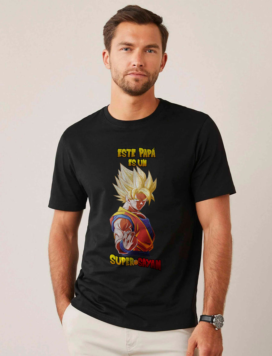 Camiseta personalizada papá super sayan