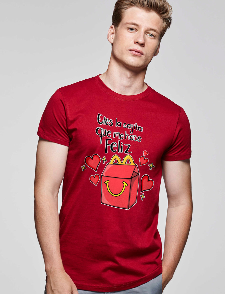Camiseta personalizada eres mi cajita feliz