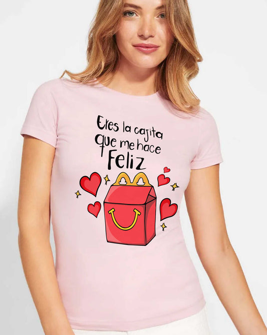 Camiseta personalizada eres mi cajita feliz