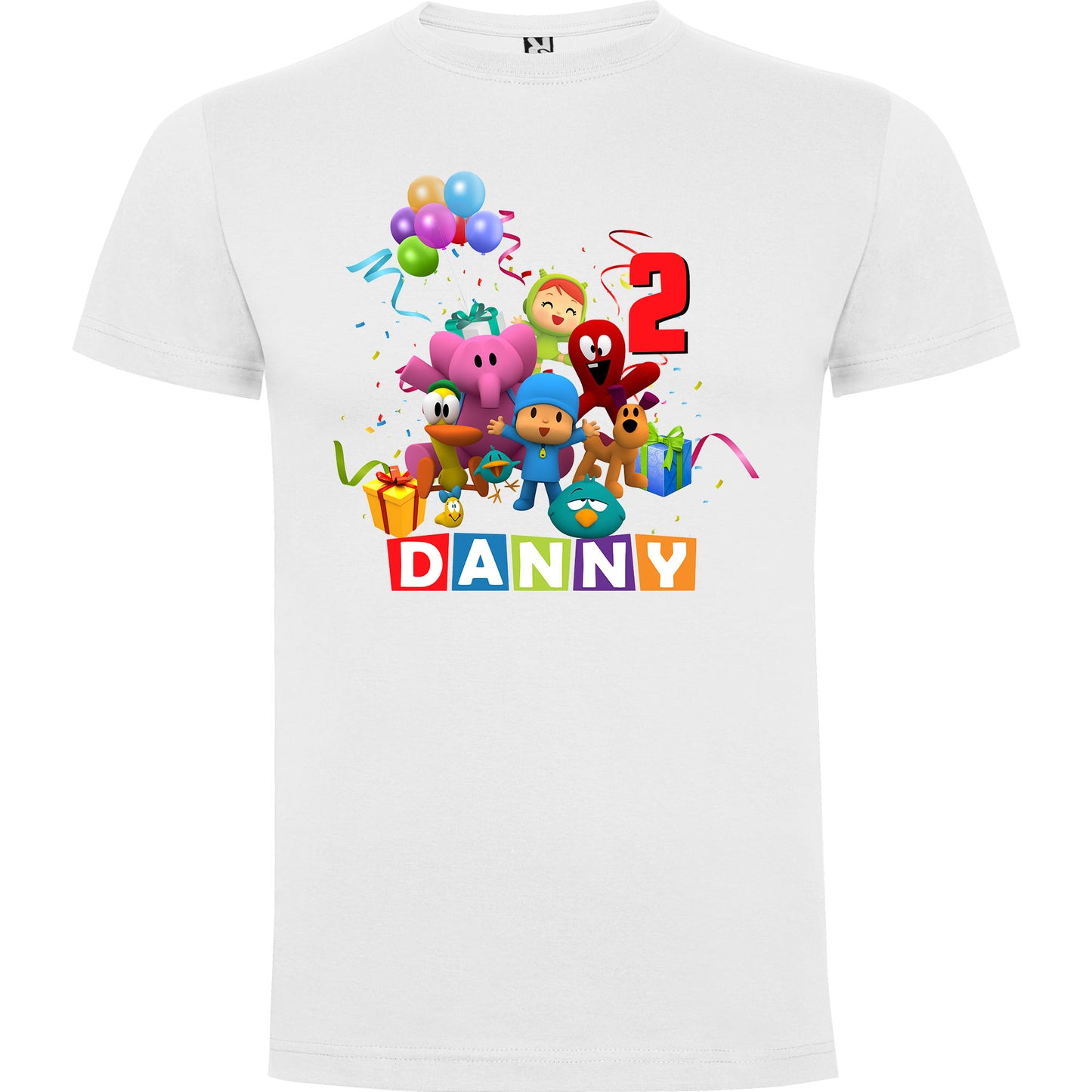 Camiseta personalizada Pocoyo y amigos