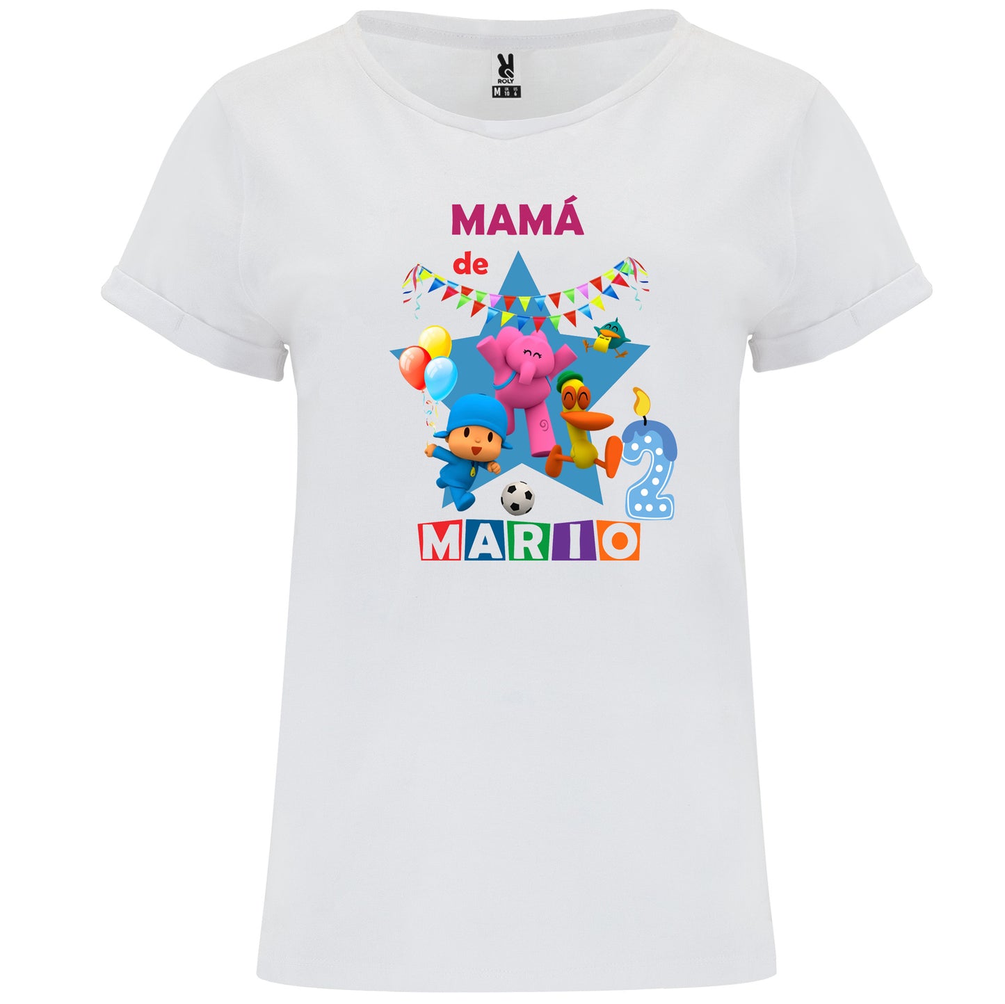 Camiseta personalizada Pocoyo cumpleaños