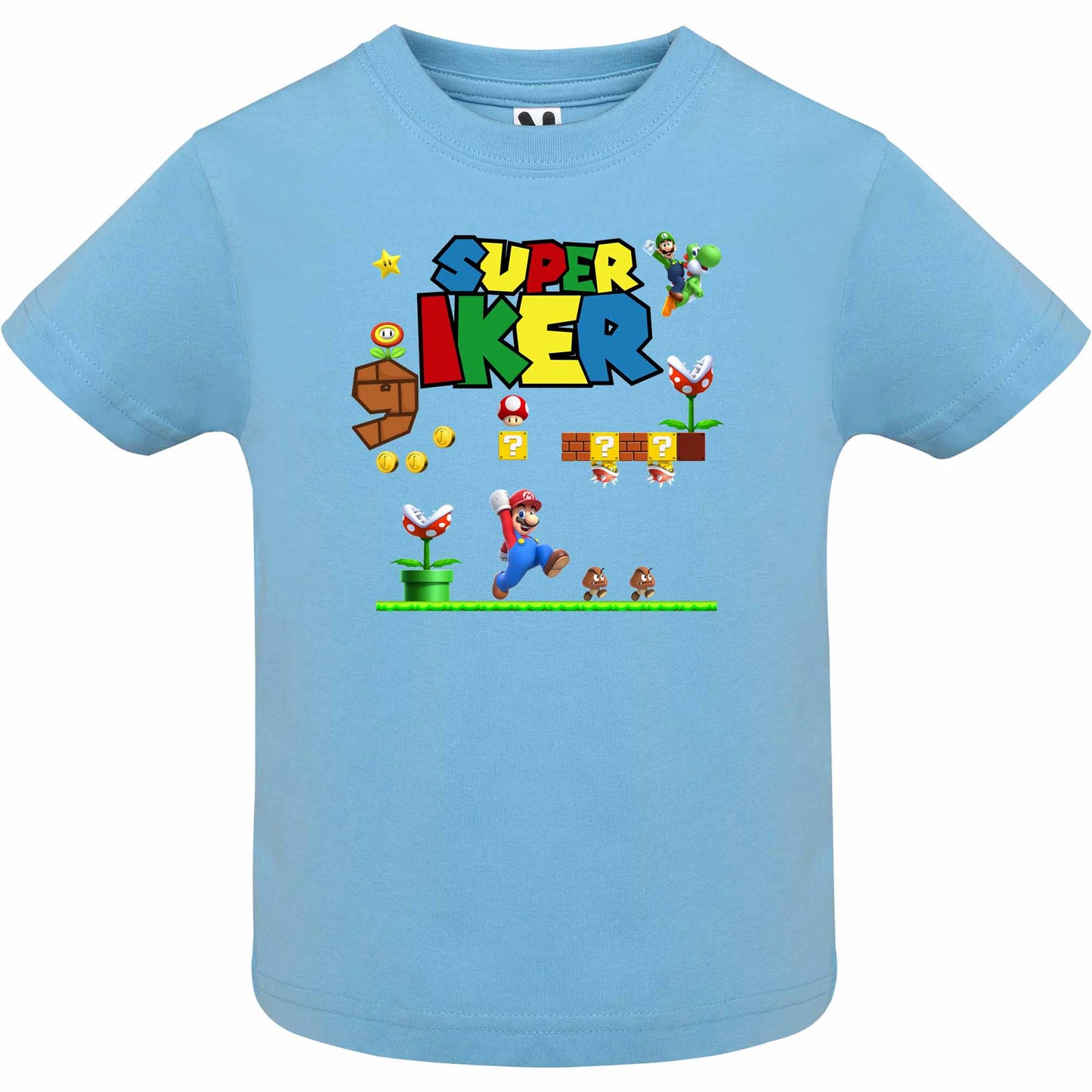 Camiseta Super Mario aventura personalizada