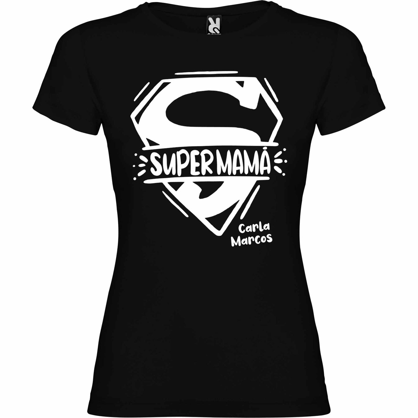 Camiseta personalizada Super Mamá un color