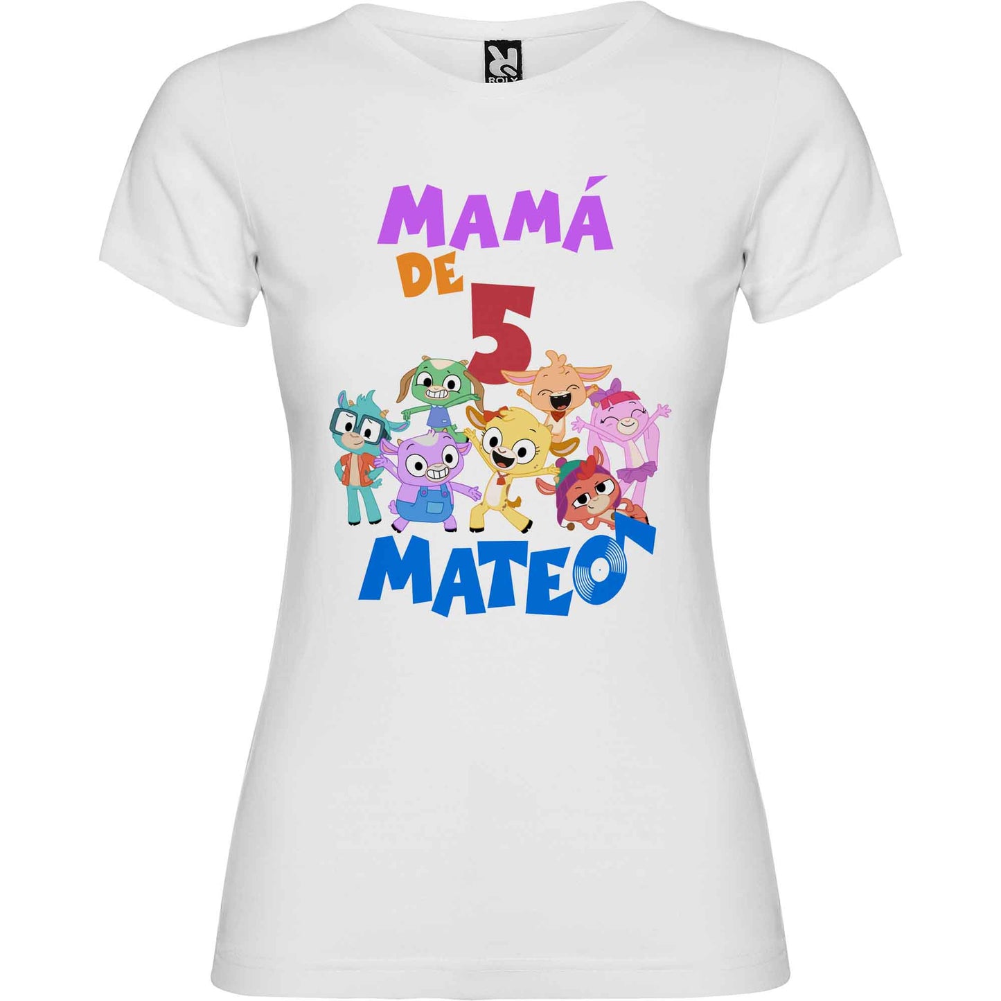 Camiseta cumpleaños ROCKOLANDIA personalizada