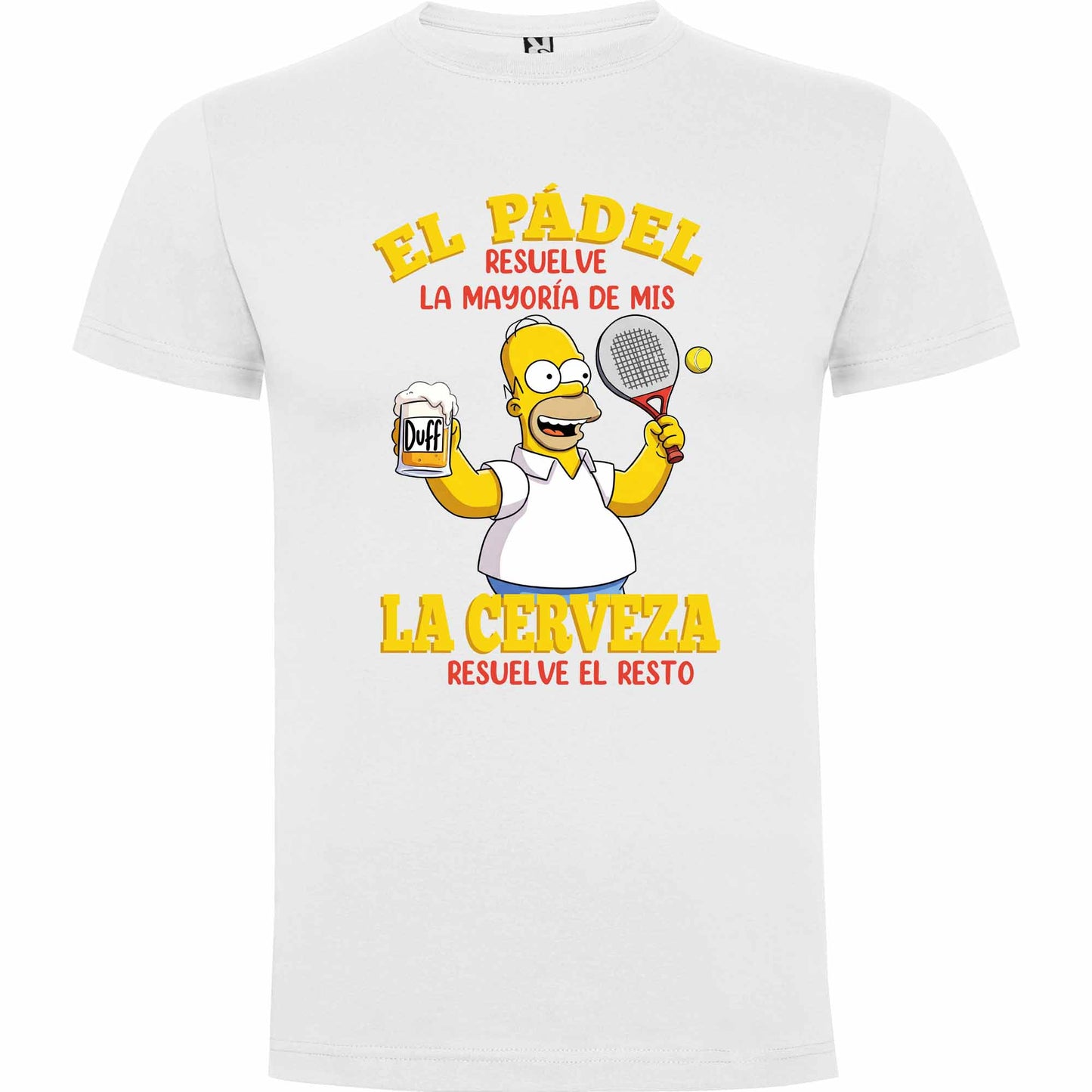 Camiseta personalizada Padel y cerveza