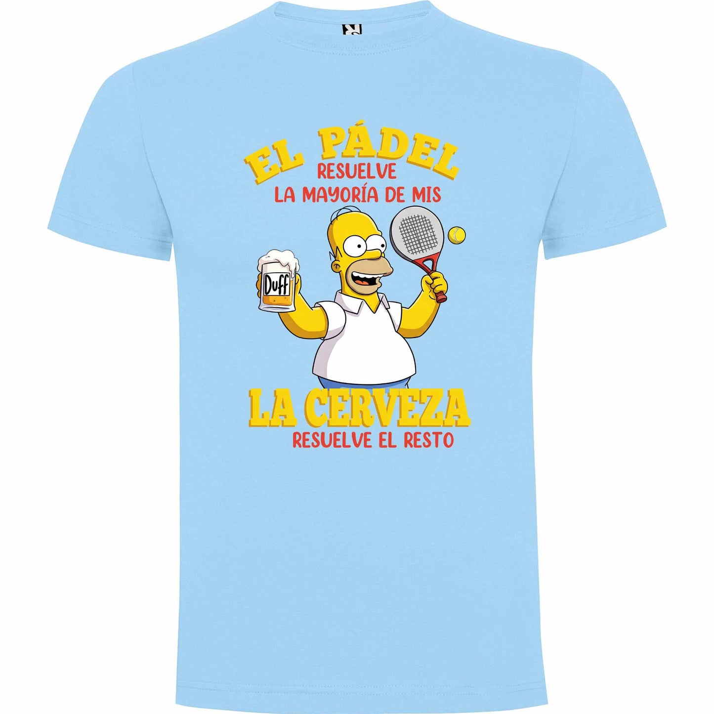 Camiseta personalizada Padel y cerveza