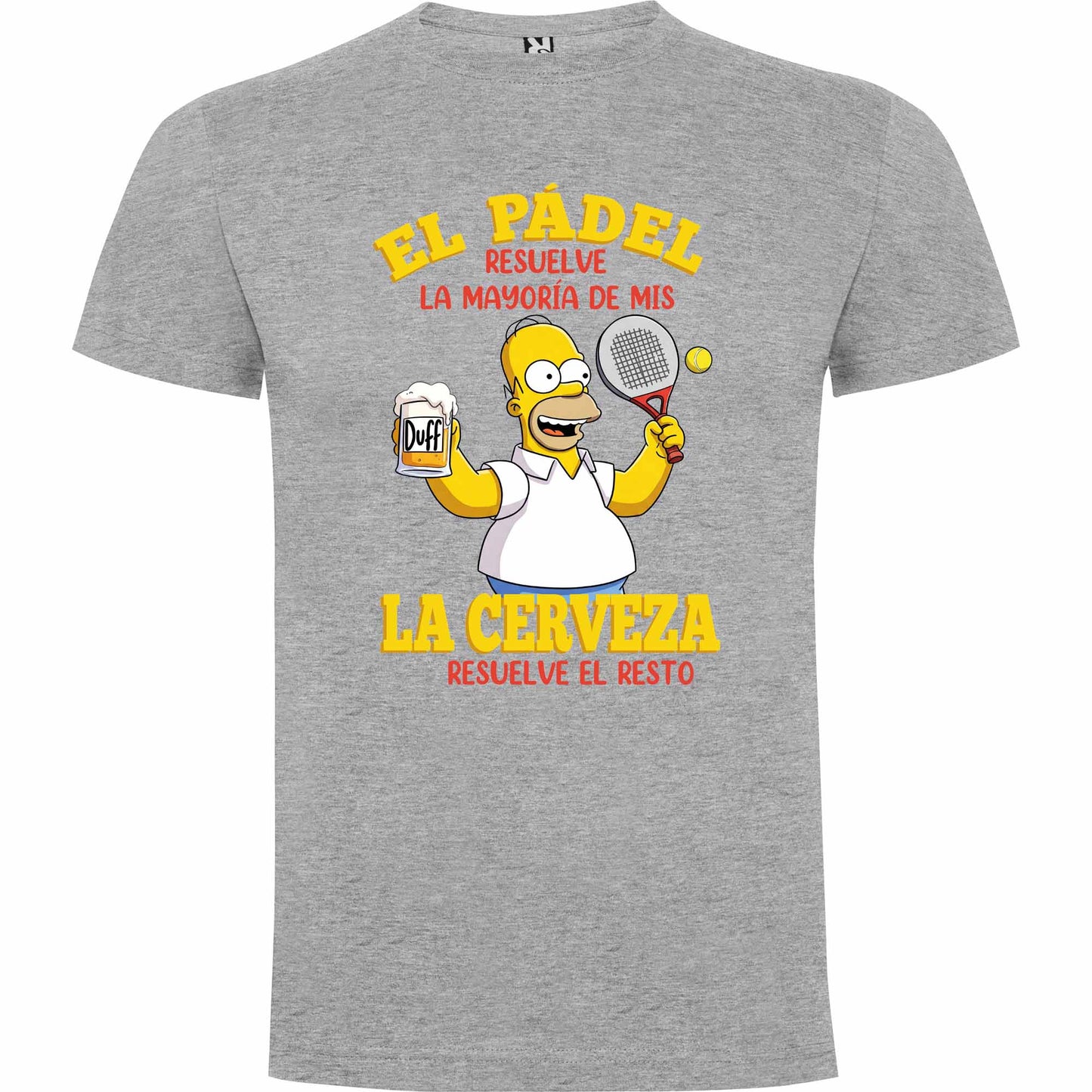 Camiseta personalizada Padel y cerveza