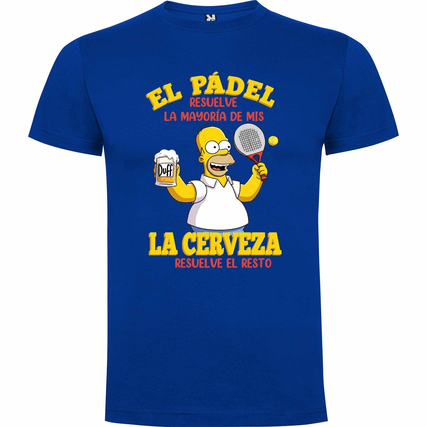 Camiseta personalizada Padel y cerveza