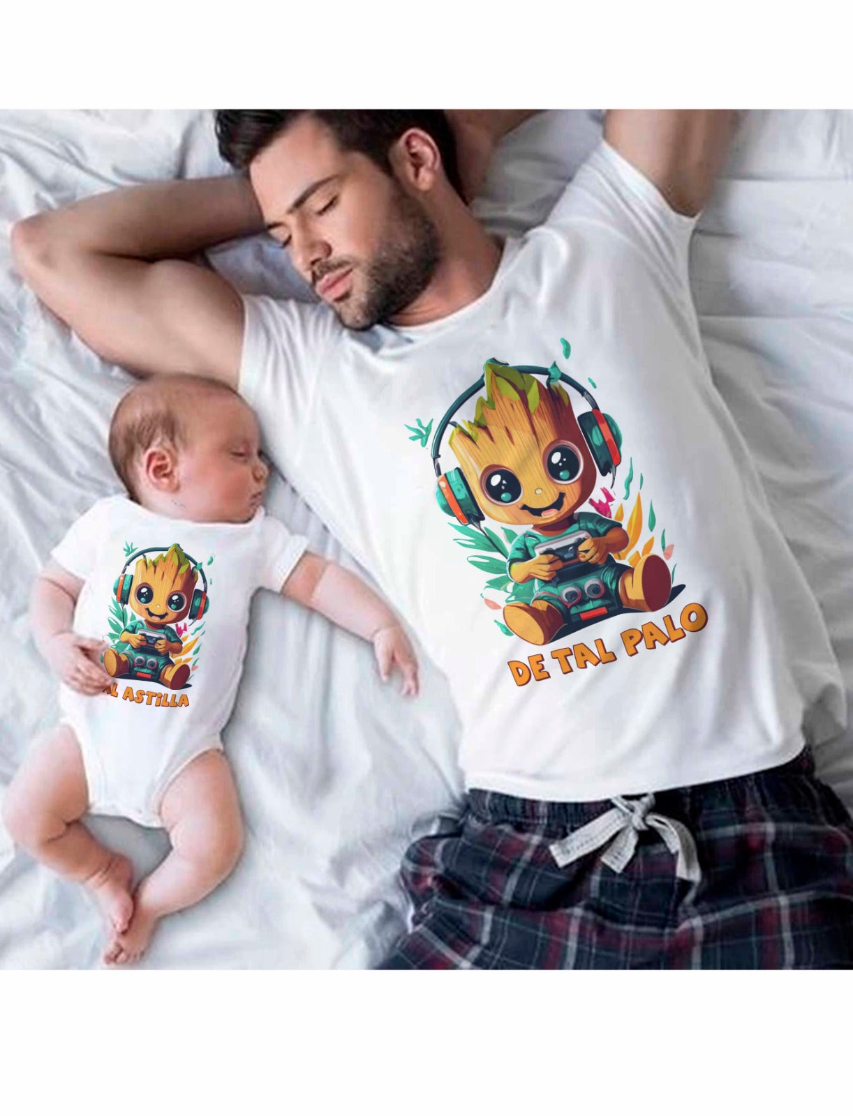 Camiseta personalizada Grood padre e hijo