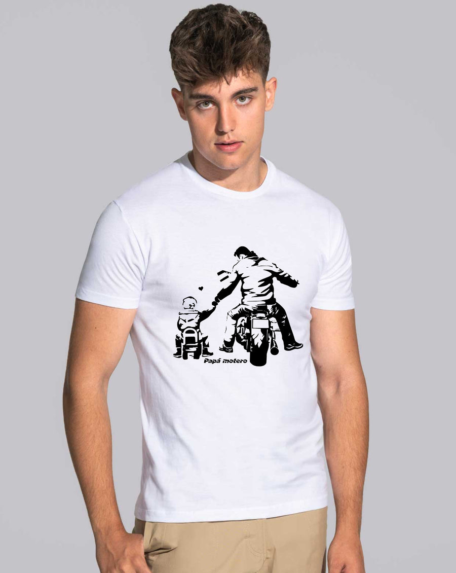 Camiseta papá motero