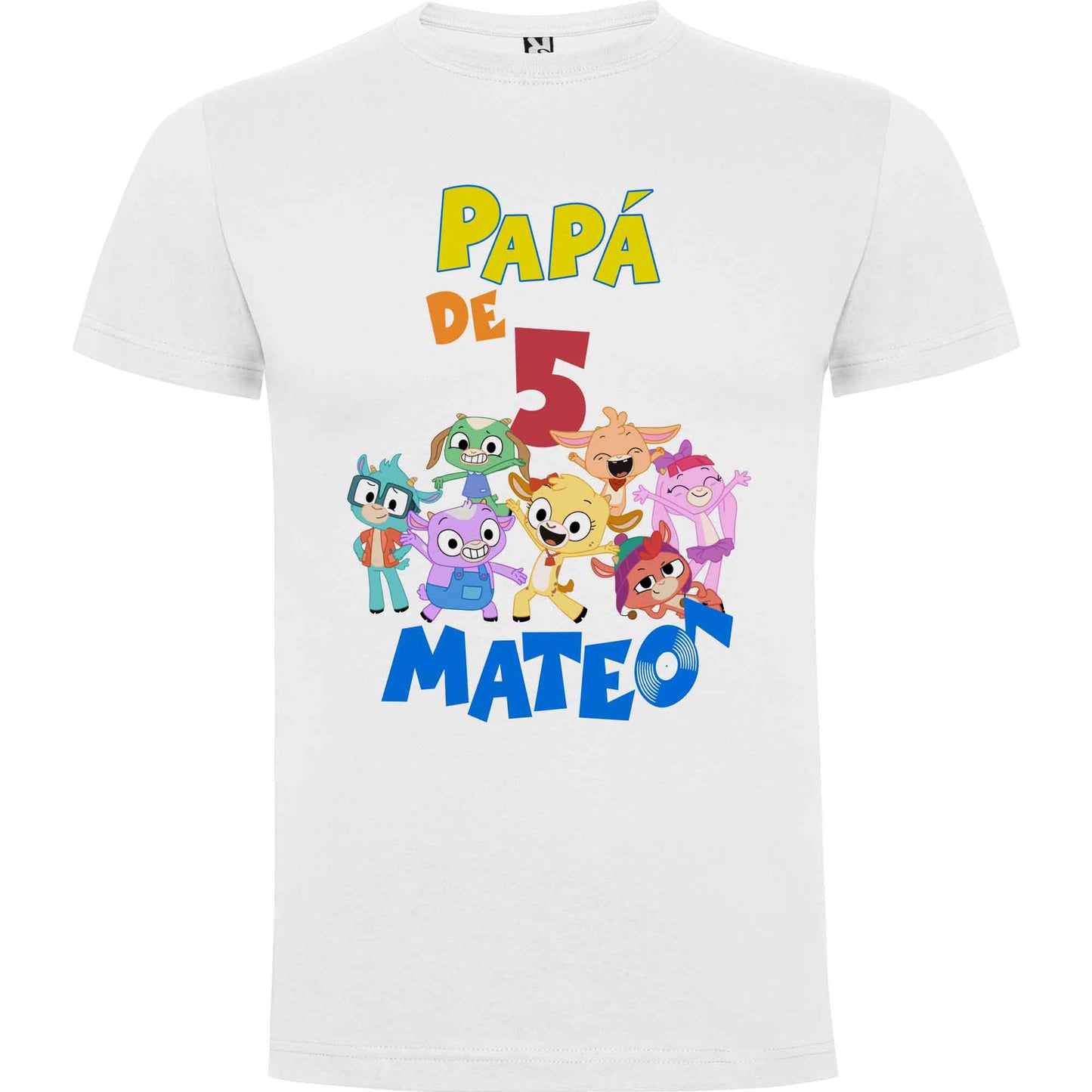 Camiseta cumpleaños ROCKOLANDIA personalizada