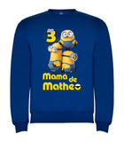 Sudadera basica unisex Minions Personalizada