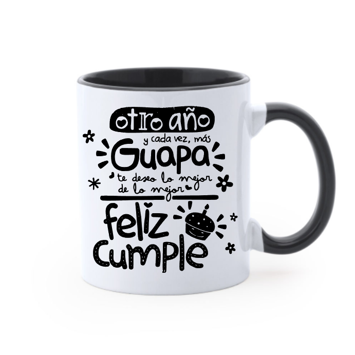 Taza personalizada feliz cumple