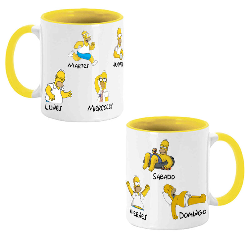 Taza personalizada the simpsons