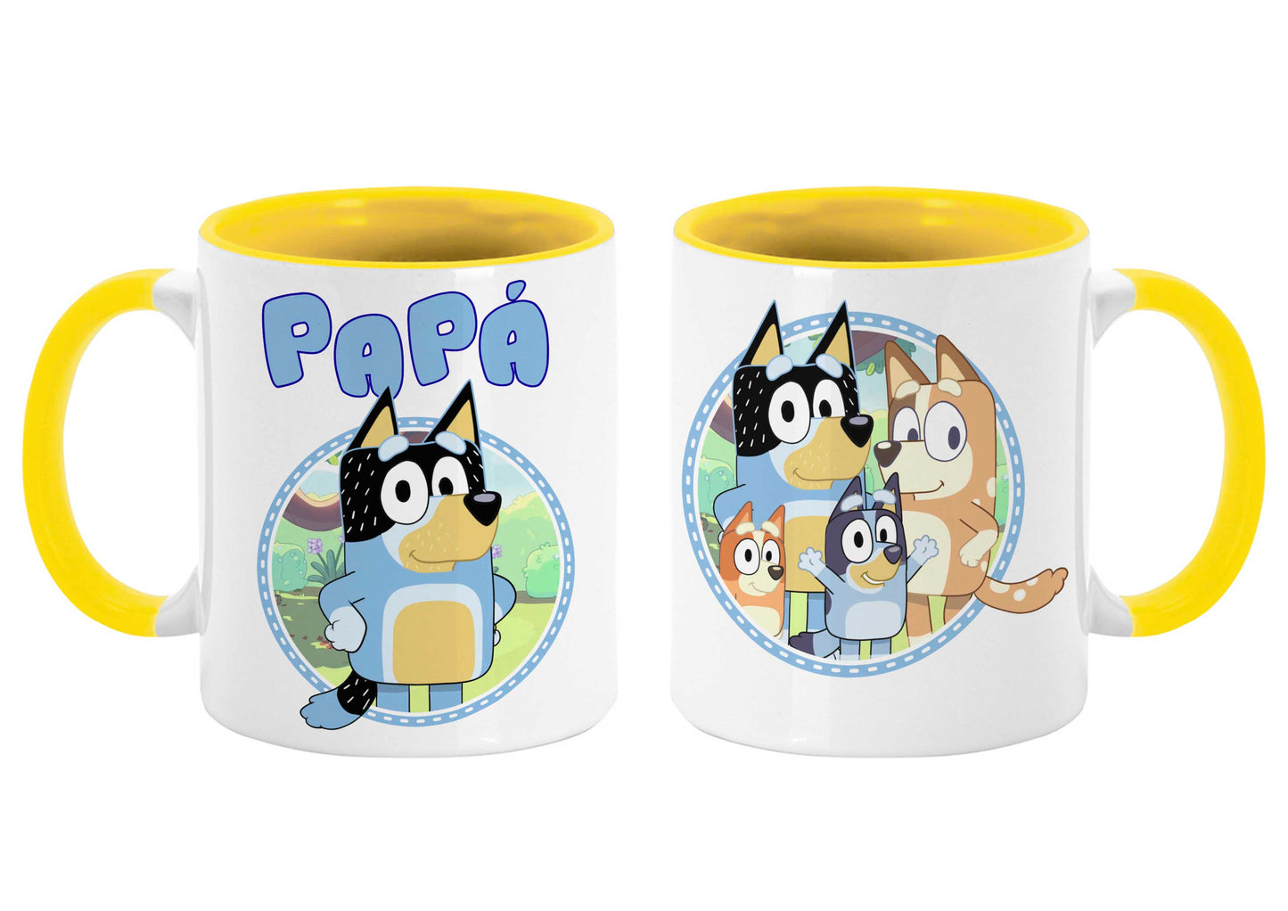 Taza personalizada familia Bluey