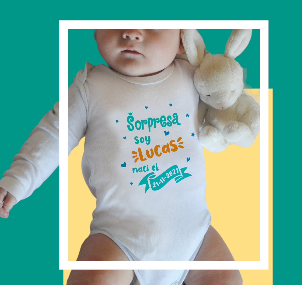 Body de bebé mangas largas personalizado