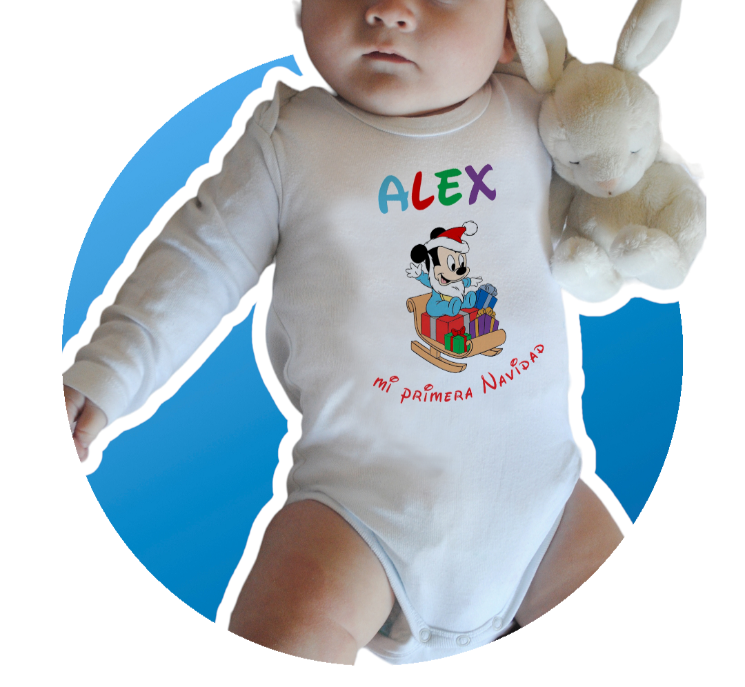 Body de Bebé mangas largas personalizado