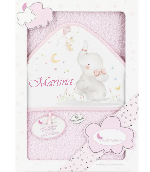 Capa de baño personalizada para bebé