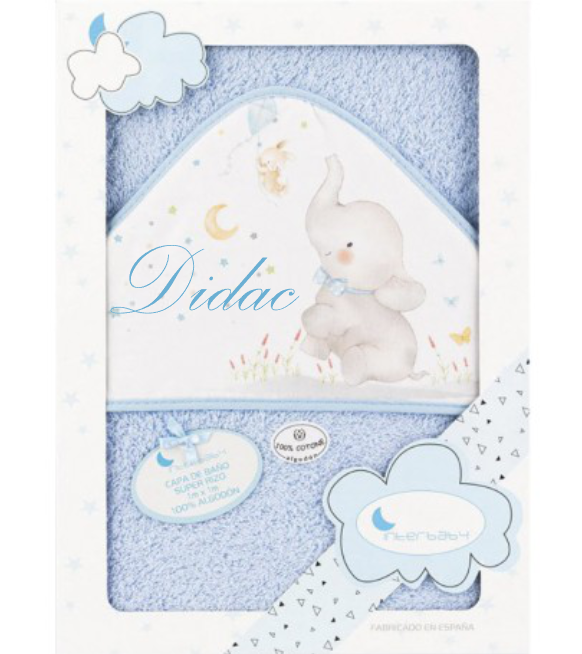 Capa de baño personalizada para bebé