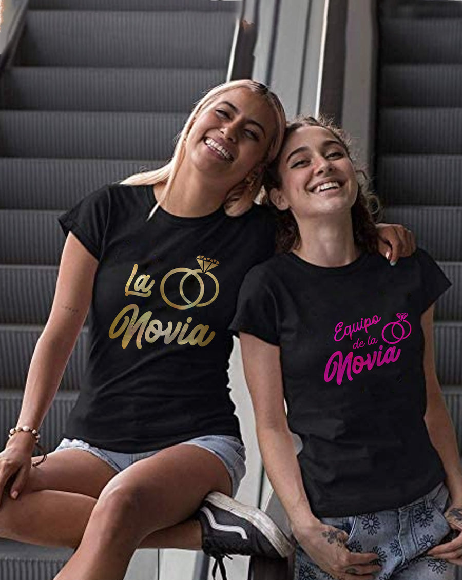 Camiseta despedida de soltera equipo de la novia