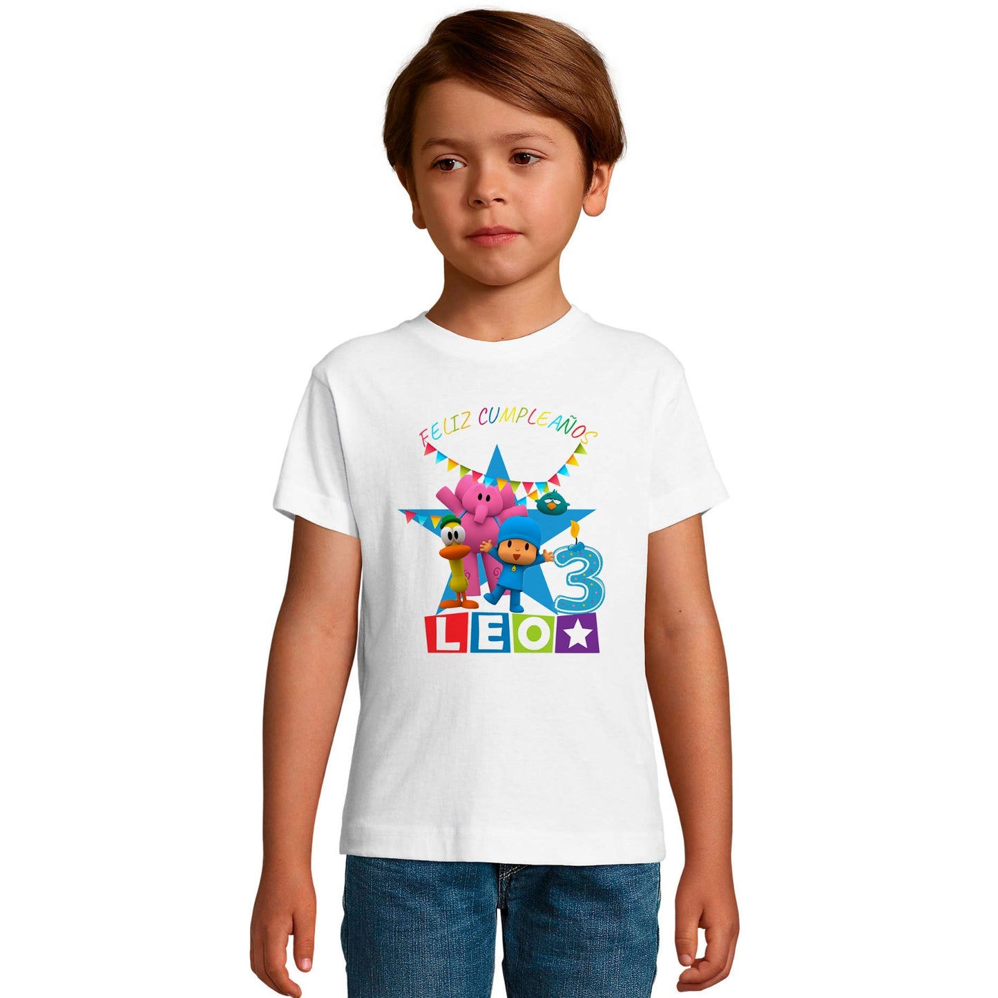 Camiseta Pocoyó cumpleaños