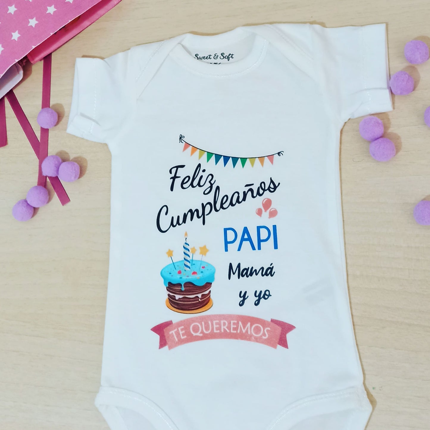 Bodys para bebé mangas cortas personalizado