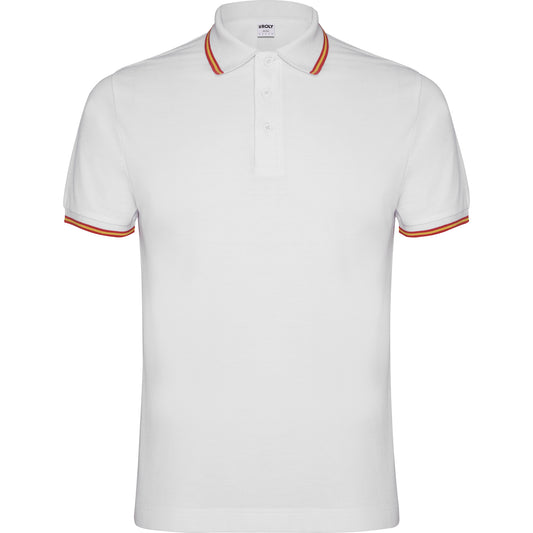 POLO CUELLO RAYADO PIQUÉ HOMBRE NATION ROLY - mr-personaliza