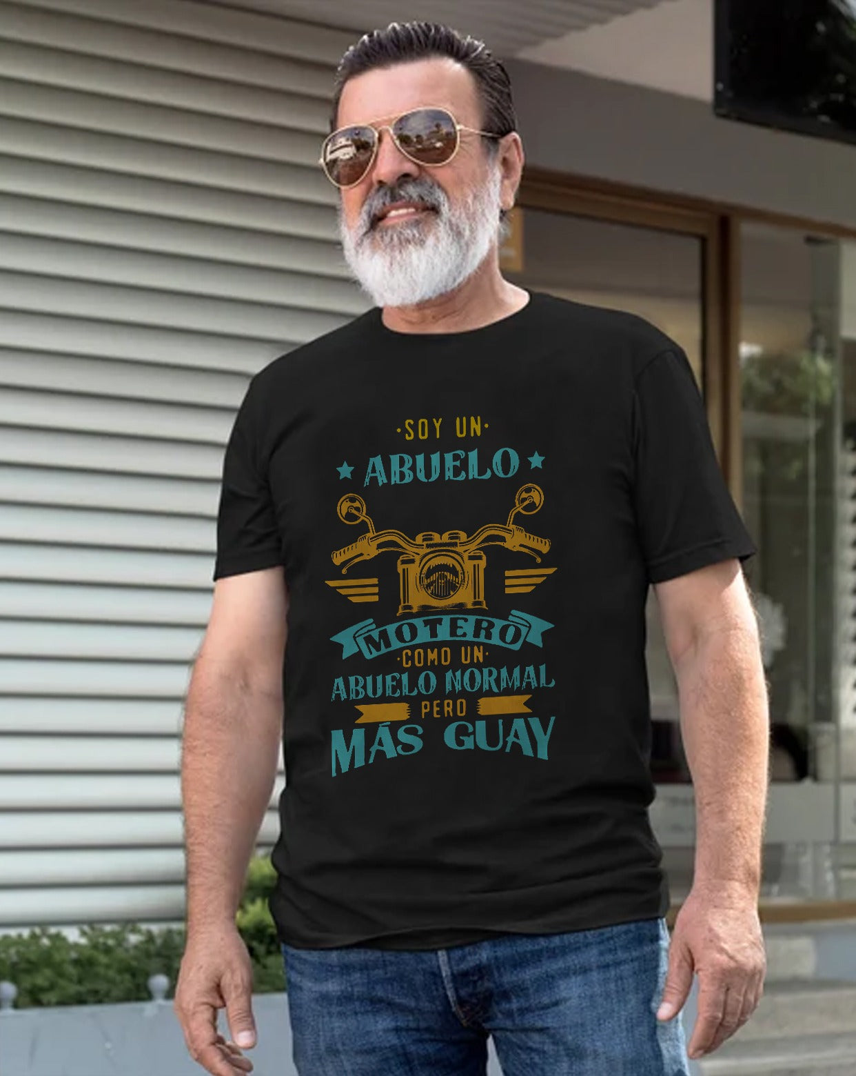 Camiseta personalizada abuelo motero