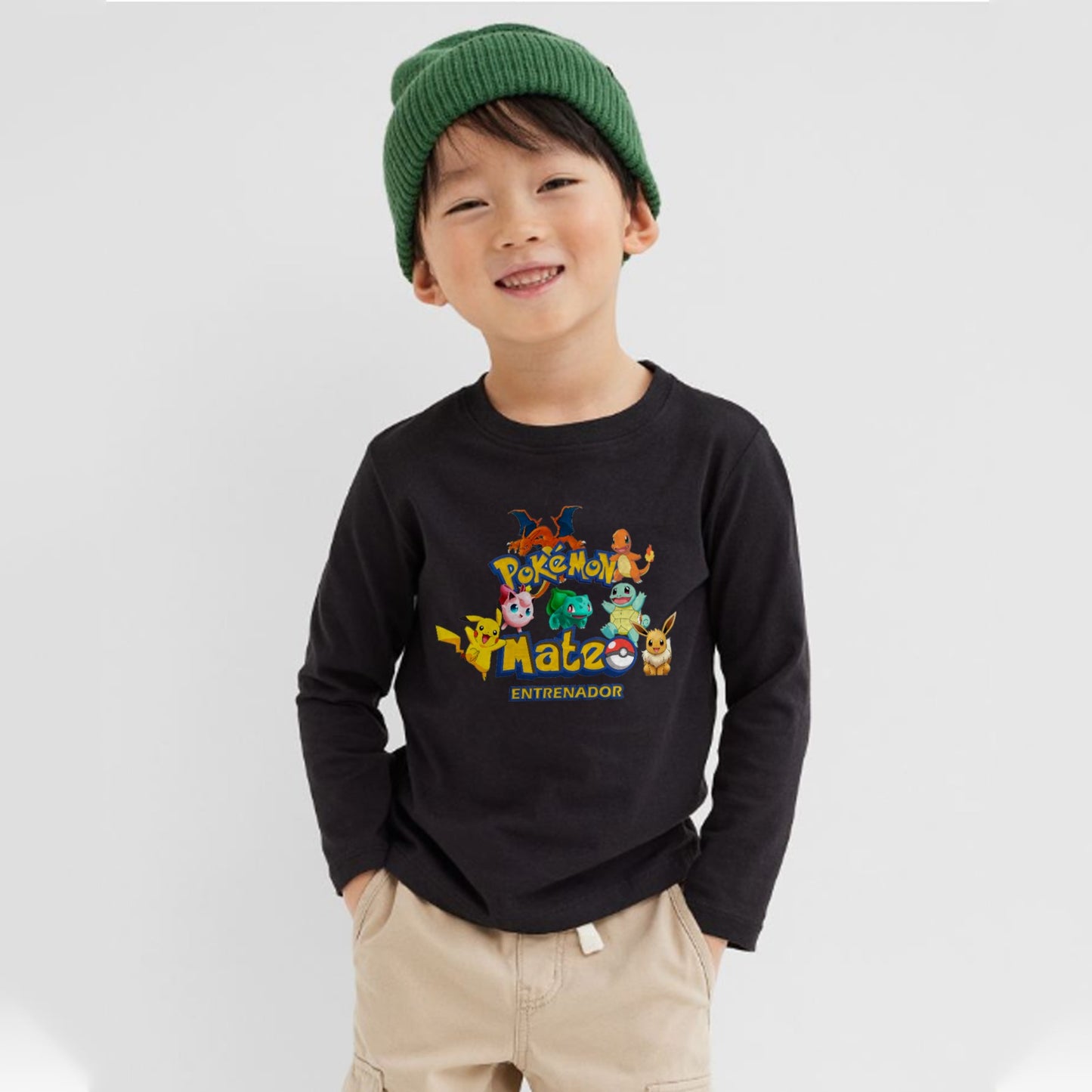 Camiseta personalizada Pokémon entrenador