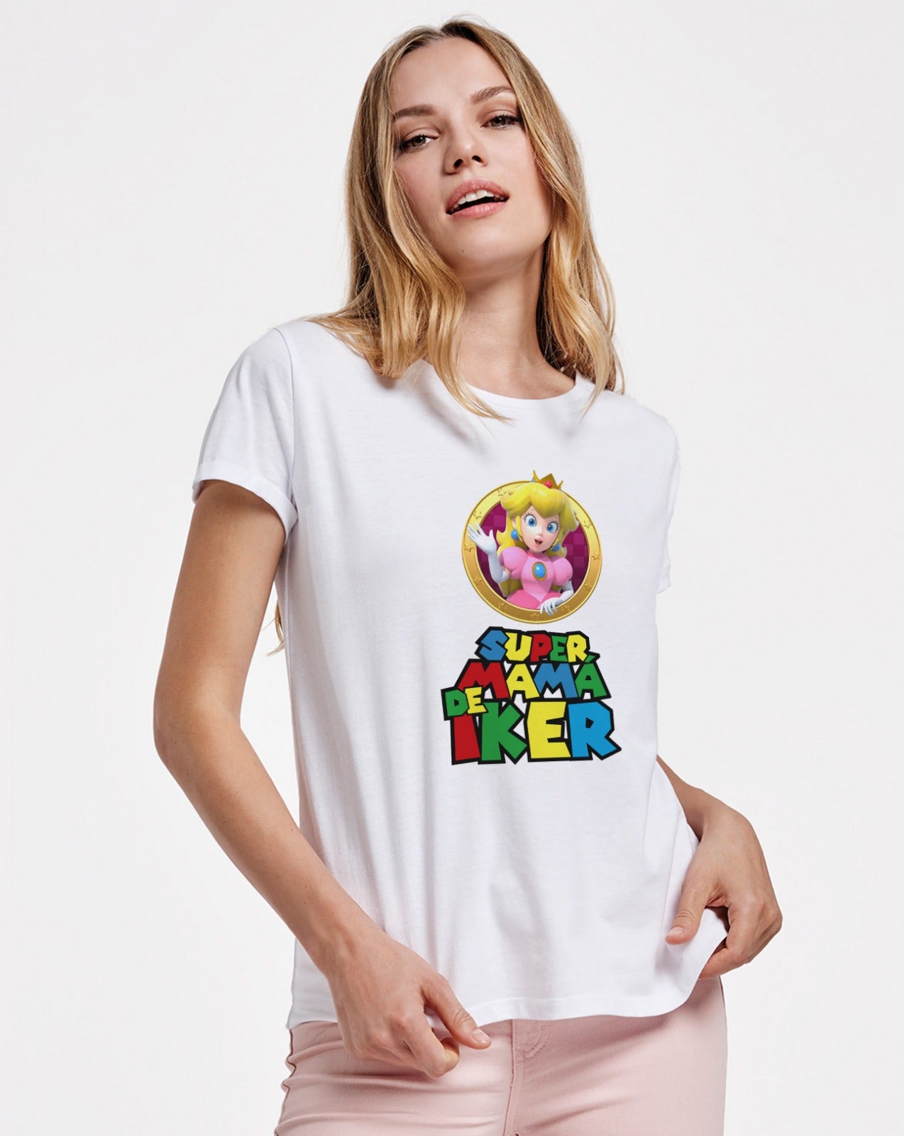 camiseta princesa super mario personalizada