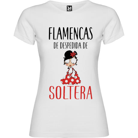 Camiseta personalizada despedida de soltera flamencas
