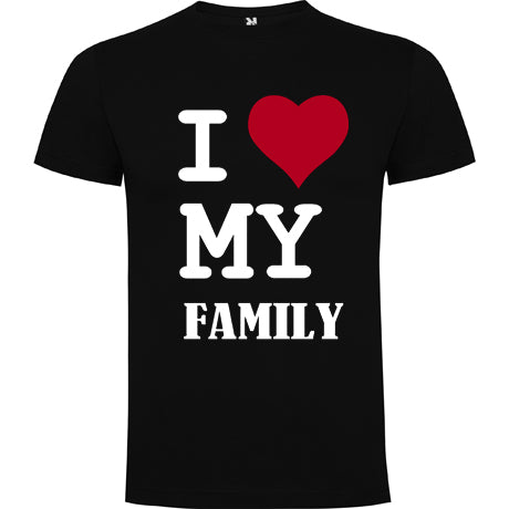 Camisetas personalizadas I love my family