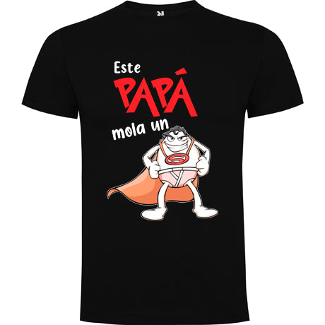 Camiseta personalizada este papá mola un huevo