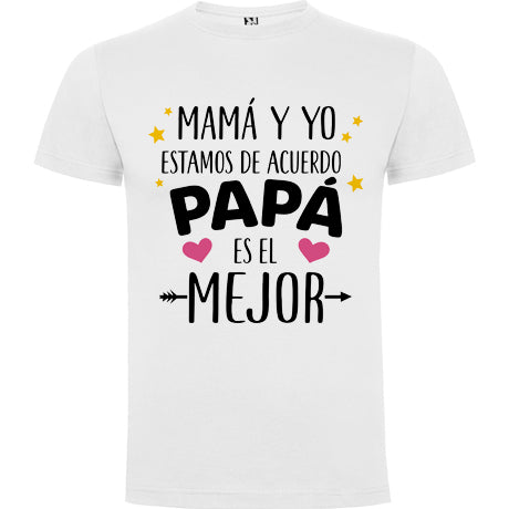Camiseta personalizada Papá es el mejor