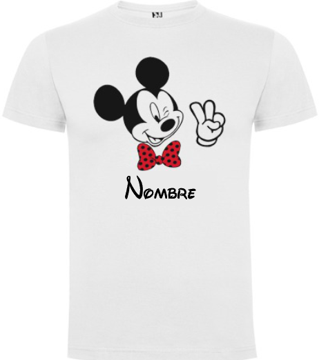 Camisetas personalizadas mikey y minnie