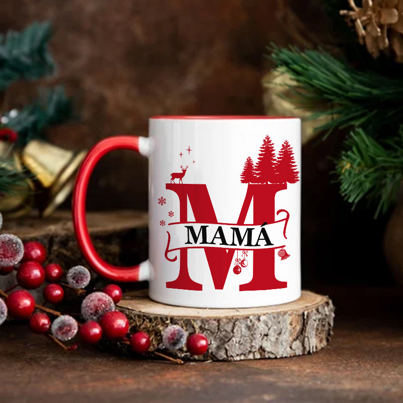 Taza personalizada Mamá navidad