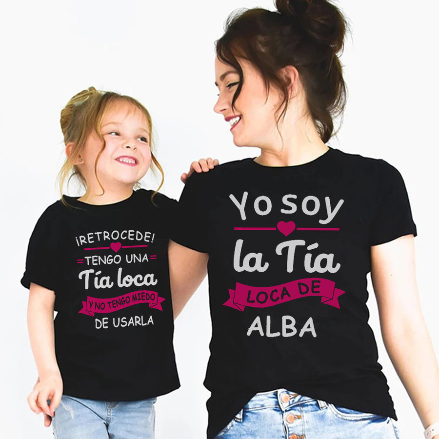 Camisetas personalizadas familia tia y sobrina