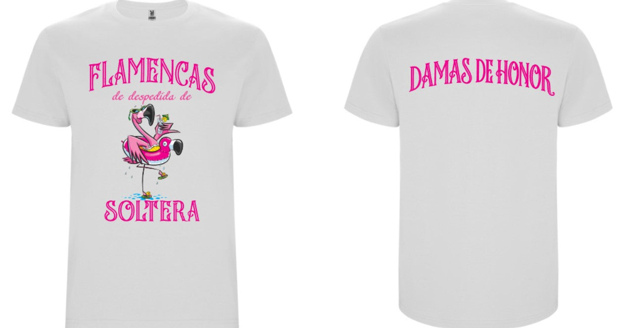 Camiseta personalizada despedida de soltera flamencas Verano