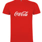 Camiseta personalizada Coca Cola blanca o roja