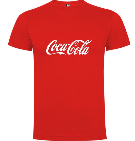 Camiseta personalizada Coca Cola blanca o roja