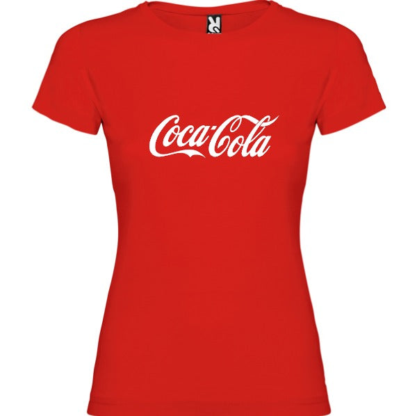 Camiseta personalizada Coca Cola blanca o roja