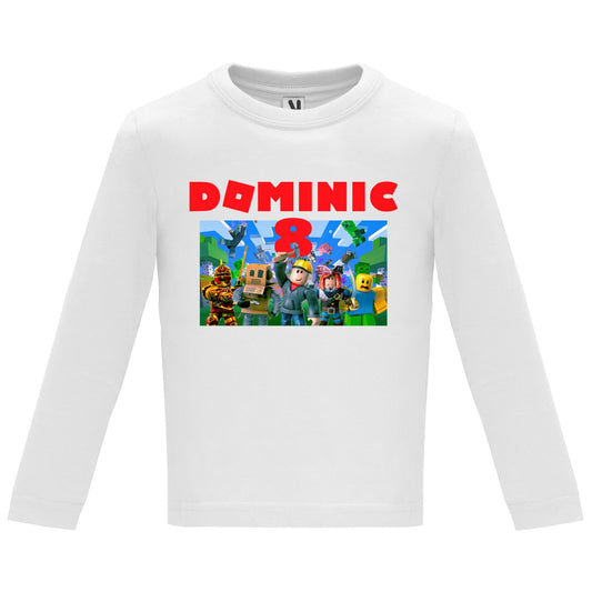 Camiseta personalizada roblox