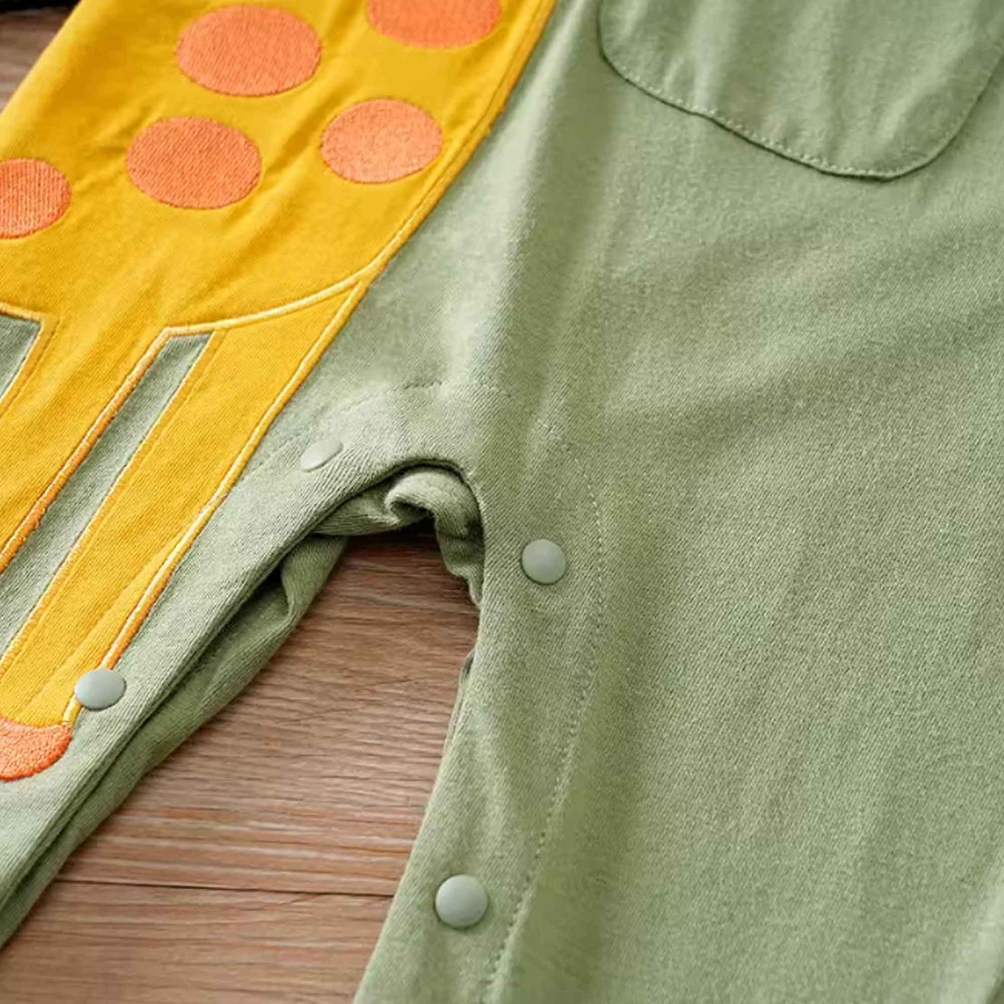 Body de bebe mangas largas diseño jirafa personalizado