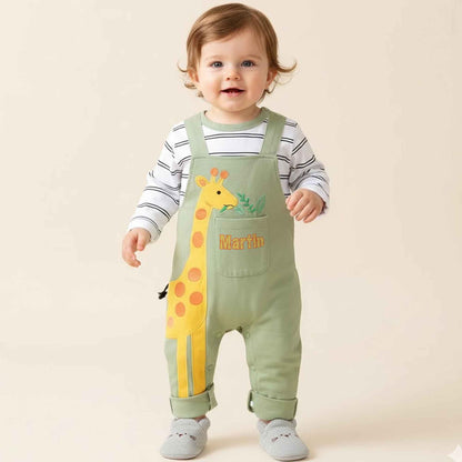 Body de bebe mangas largas diseño jirafa personalizado