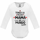 Body personalizado La mejor mamá del mundo