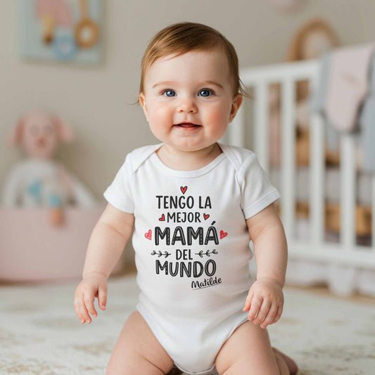 Body personalizado La mejor mamá del mundo