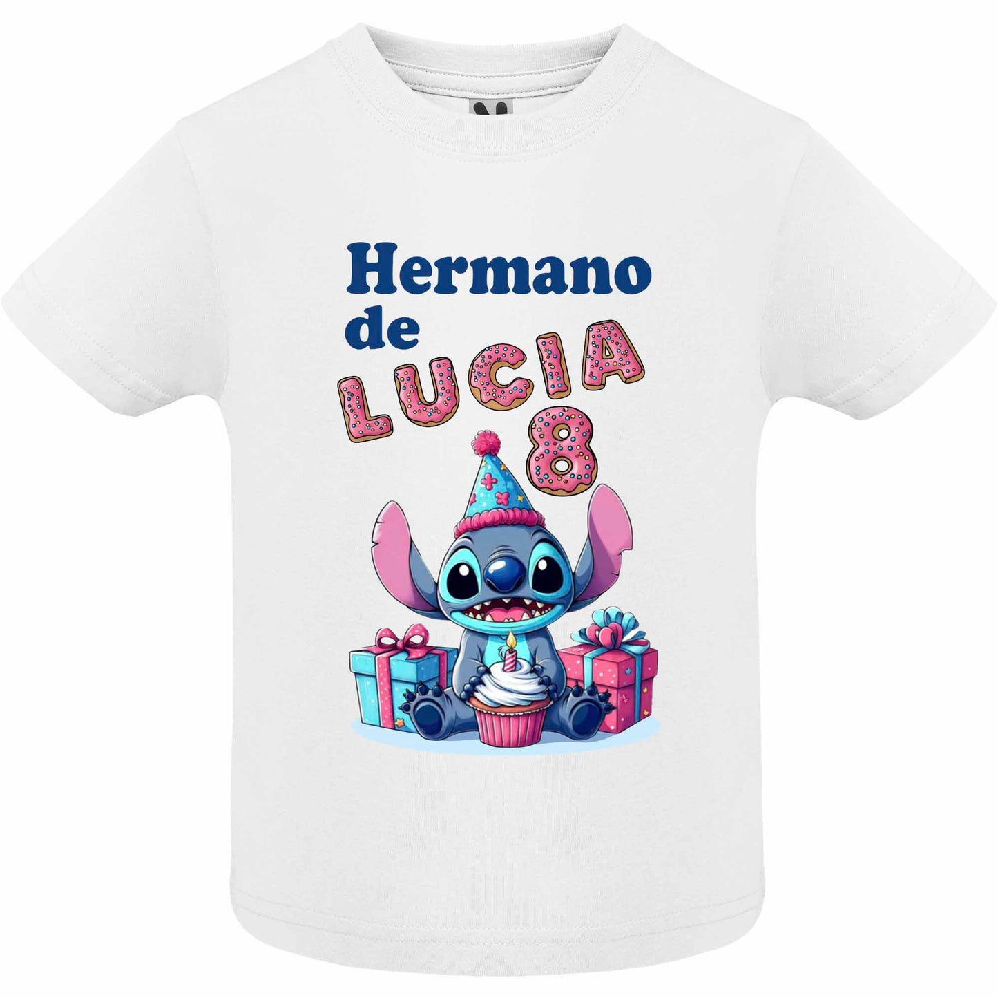 Camiseta cumpleaños Stitch personalizada